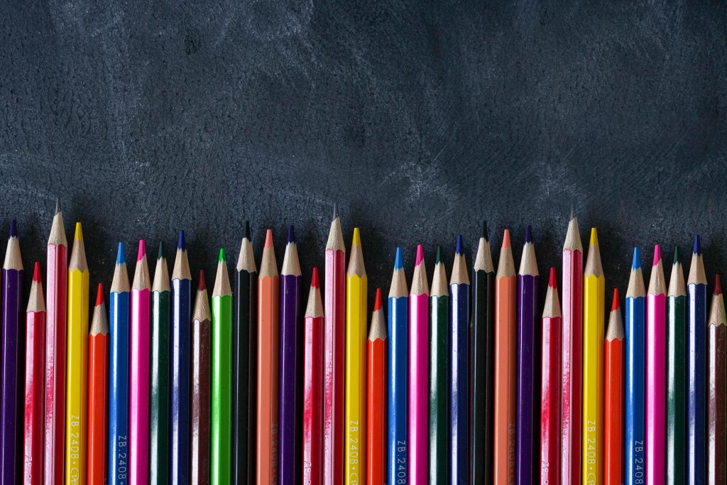 photo of colored pencils