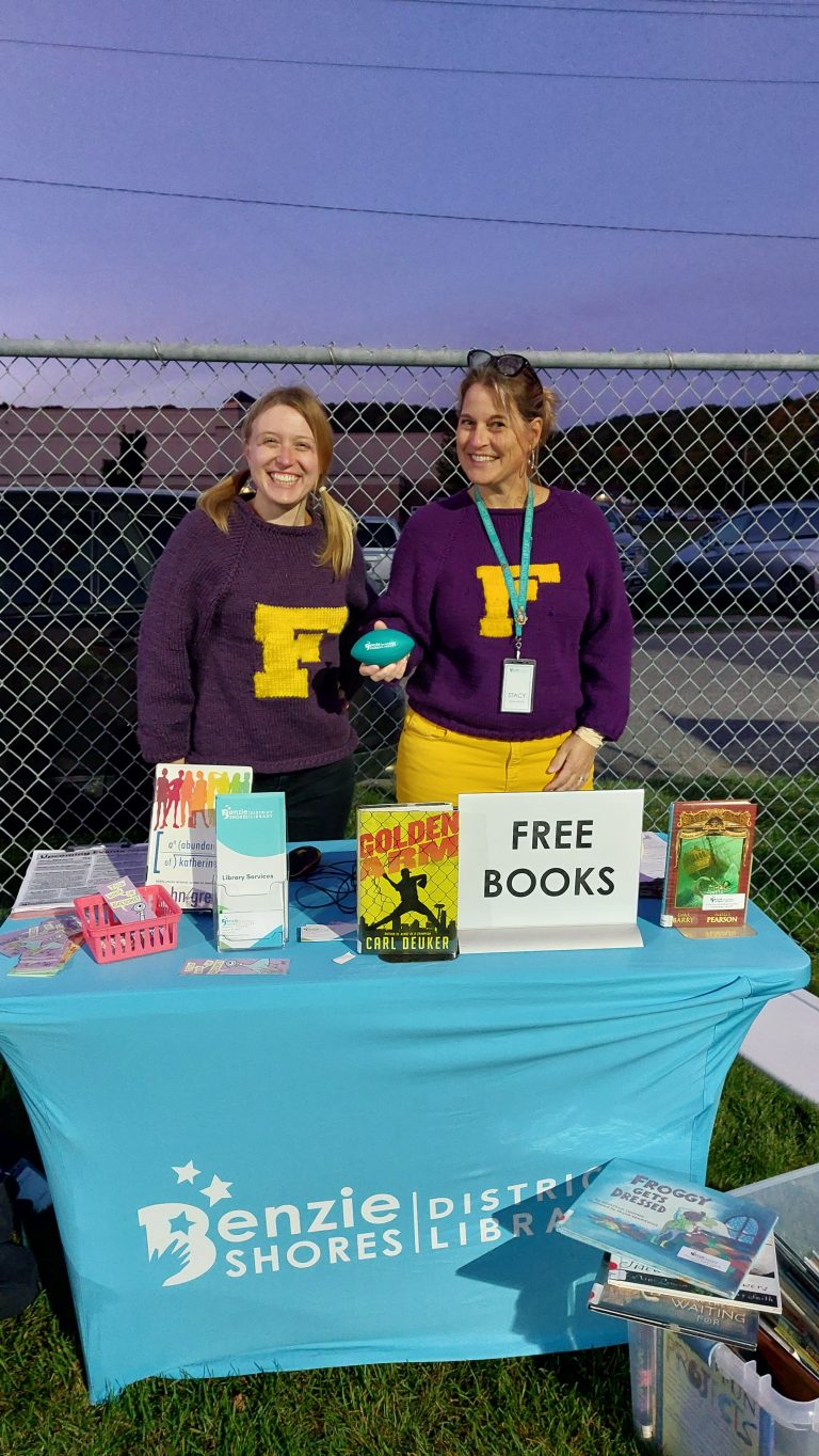librarians at football game
